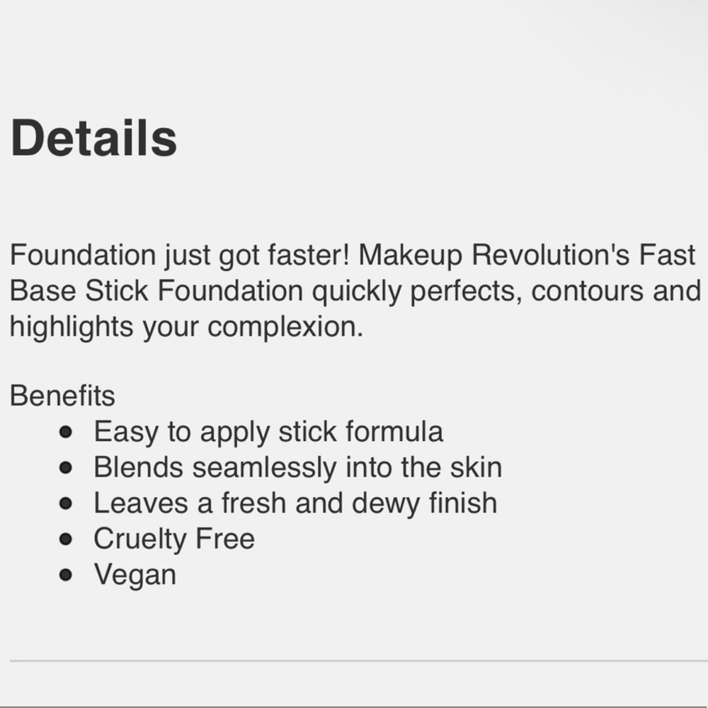 F4 - Fast Base Stick Foundation, Makeup Revolution - Picture 7 of 9